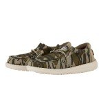 Hey Dude Boy's Wally Mossy Oak Original Botttomland Y Camo Size 11 | Youth's Shoes | Youth Slip-on Loafers | Comfortable & Light-Weight