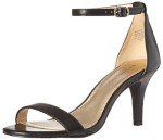 Bandolino Women's Madia Heeled Sandal, Black Synthetic Leather, 9