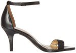 Bandolino Women's Madia Heeled Sandal, Black Synthetic Leather, 9