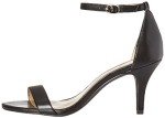 Bandolino Women's Madia Heeled Sandal, Black Synthetic Leather, 9