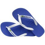 Havaianas Men's Brazil Logo Flip Flop Sandal, Marine Blue, 9-10