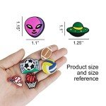 IOKUKI Shoe Charms, 35 PCS, for Teens, Basketball Football Soccer Volleyball Baseball, Video Game, Astronaut and Sports Pins