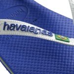 Havaianas Men's Brazil Logo Flip Flop Sandal, Marine Blue, 9-10