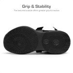 DREAM PAIRS Boys Girls Basketball Shoes Little Kid Big Kid Non-Slip Sport Athletic Sneakers Boys Comfortable Durable School Training Shoes Black Size 1 Little Kid SDBS2302K