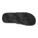 adidas Men's Adissage Slides Sandal, Black/Black/White, 10