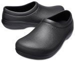 Crocs unisex adult On the Clock Work Slipon Clog, Black, 12 Women 10 Men US