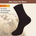 VoJoPi 5 Pairs Wool Socks Mens Thick Thermal Winter Socks for Men Warm Hiking Socks Super Soft Cozy Boot Socks