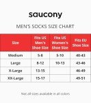 Saucony mens Multi-pack Mesh Ventilating Comfort Fit Performance Quarter (6 & 12 Pairs) Running Socks, Black Pairs), Shoe Size 8-12 US