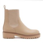 vodvob Women's Elastic Chelsea Boots Chunky Low Heel Platform Slip On Lug Sole Ankle Booties