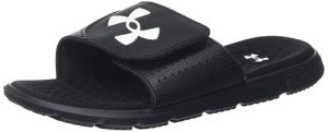 Under Armour Men's Ignite Pro Slide, (001) Black/Black/White, 11, US