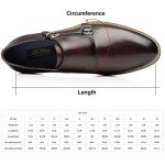 La Milano Men's Leather Double Monk Strap Loafers