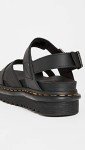 Dr. Martens Womens Voss Ii Sandal, Black Hydro Leather, 7 US