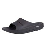 OOFOS OOahh Slide Sandals - Black, Men’s Size 10