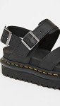 Dr. Martens Womens Voss Ii Sandal, Black Hydro Leather, 7 US