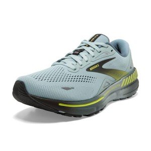 Brooks Men’s Adrenaline GTS 23 Supportive Running Shoe - Cloud Blue/Goblin Blue/Lime - 9 Medium