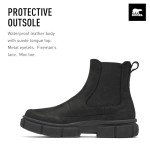 SOREL Women's Explorer STRT Chelsea Boot - Black, Black - 7.5