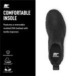 SOREL Women's Explorer STRT Chelsea Boot - Black, Black - 7.5