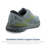 Brooks Men’s Adrenaline GTS 23 Supportive Running Shoe - Cloud Blue/Goblin Blue/Lime - 9 Medium