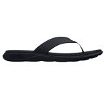 Under Armour Men's Ignite Pro Flip Flop, (001) Black/Black/White, 10, US