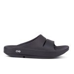 OOFOS OOahh Slide Sandals - Black, Men’s Size 10
