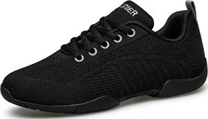 BAXINIER Black Cheerleading Sneakers for Kids