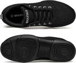 BAXINIER Black Cheerleading Sneakers for Kids