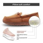 LA PLAGE Men's Plush Moccasin Casual Shoes - Brown