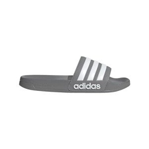 Adidas Men's Shower Slides in Grey/White Size 14