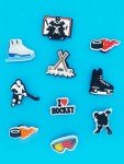 Moifom 11PCS I Love Hockey Shoes Decoration Charms fits for Clog Sandals, Field Hockey Sport Shoe Decorations for Men Adults Women Party Favor