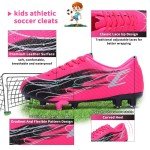 Kids' Hanani Soccer Cleats - Black/Pink Unisex