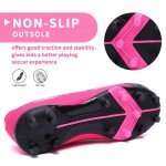 Kids' Hanani Soccer Cleats - Black/Pink Unisex
