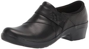 Clarks Angie Pearl Loafer in Black Leather