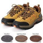 UpUGo 3 Pair Boot Shoe Laces, Round Shoelaces for Athletic Running Hiking Sneakers Shoes Boot