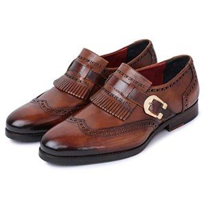 Brown Wingtip Brogue Kiltie Monk Strap Loafers