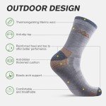 Merino Wool Hiking Socks for Men - 3 Pack
