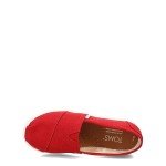 TOMS unisex child Espadrille Sneaker, Red, 11 Little Kid US