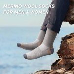 Merino Wool Hiking Socks for Men - 3 Pack