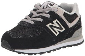 New Balance 574 V1 Toddler Sneaker - Black/White