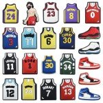 Basketball Shoe Charms - Fun Cartoon Accessories