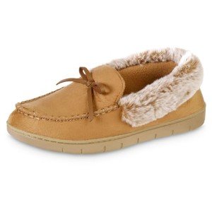 Isotoner Men's Recycled Microsuede Slip-On Slippers