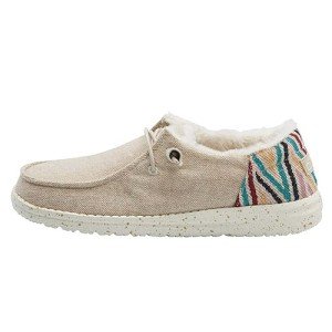 Hey Dude Wendy Funk Beige Wool Slip-On Loafers