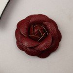 Wine Red Flower Clip Winter Boots for Men