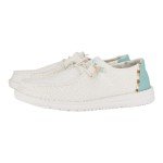 Hey Dude Women's Wendy Boho Crochet Off White Size 5 | Women's Shoes | Women Slip-on Loafers | Comfortable & Light-Weight