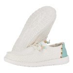 Hey Dude Women's Wendy Boho Crochet Off White Size 5 | Women's Shoes | Women Slip-on Loafers | Comfortable & Light-Weight