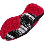 Under Armour Unisex Little Kid Pre School Lockdown 6 Basketball Shoe, (600) Red/Black/White, 13.5K