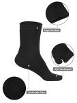 4 Pairs Flip Flop Socks Tabi Split Toe Socks Toe Socks for Men Women Supplies (Black)