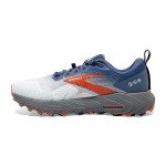 Brooks Men’s Cascadia 17 Trail Running Shoe - Blue/Navy/Firecracker - 9.5 Medium