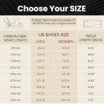 Carbon Fiber Insole 1 Pair, for Turf Toe, Hallux Rigidus and Limitus, Foot Fractures, Rigid Shoe Insert for Sports, Hiking, Trekking, Basketball, Running, Post-op Shoe Alternative,245mm