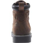 WOLVERINE mens Floorhand 6 Inch Waterproof Soft Toe-m Work Boot, Dark Brown, 9.5 US