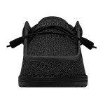 Hey Dude Men's Wally-Sox Wide Micro Total Black Size 9 | Men's Shoes | Men Slip-on Loafers | Comfortable & Light-Weight